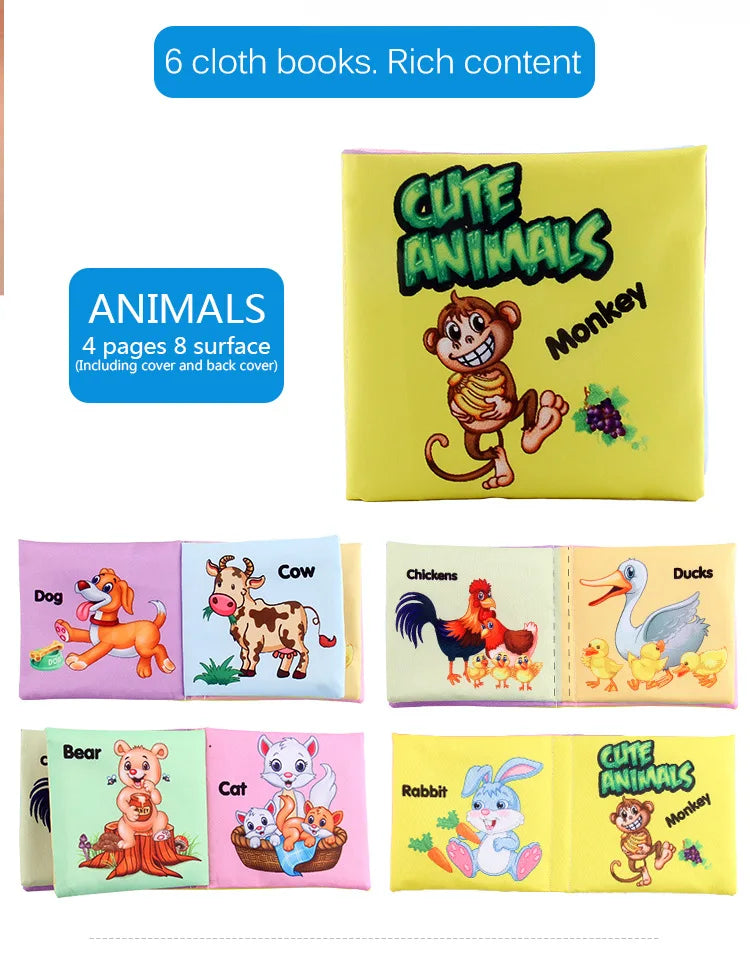 Baby Cloth Books Enlightenment Early Educational Toys