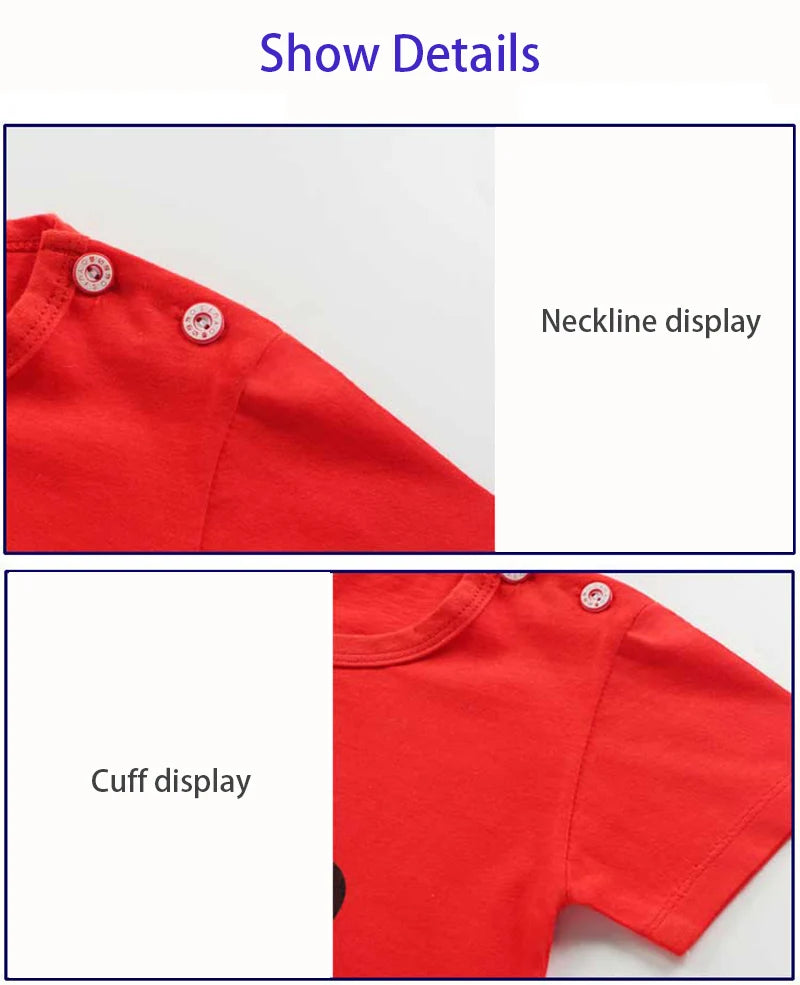 Baby & Toddler Summer Outfit Set | Cotton T-Shirt + Shorts (6M–4T)