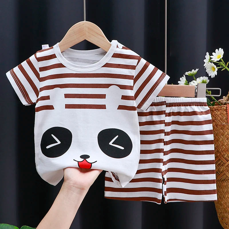 Baby & Toddler Summer Outfit Set | Cotton T-Shirt + Shorts (6M–4T)