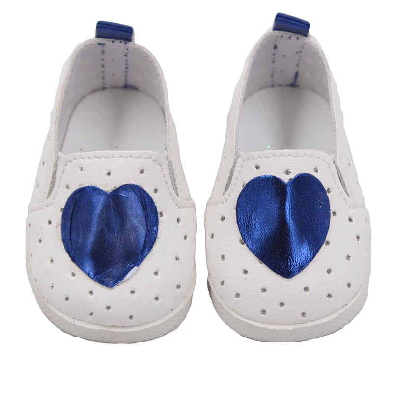 Canvas Cloth 7cm Shoes For 18 Inch American And 43cm New Born Baby