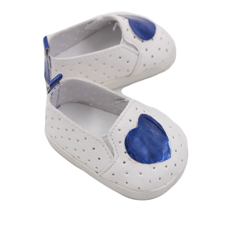 Canvas Cloth 7cm Shoes For 18 Inch American And 43cm New Born Baby