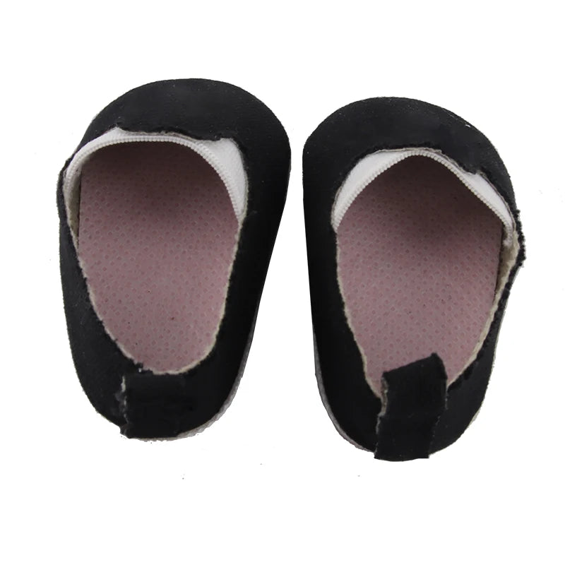 Canvas Cloth 7cm Shoes For 18 Inch American And 43cm New Born Baby