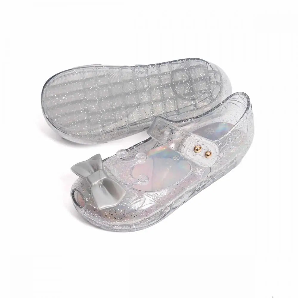 New Children's Garden Shoes Pure Color Bright Bow Sandals