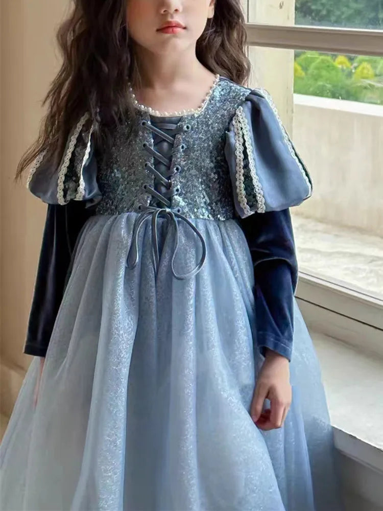 Girls Dress 2023 Spring  Autumn New Western Style dress