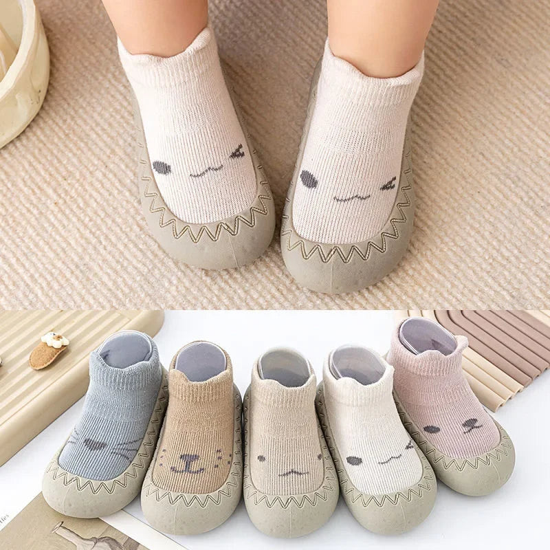 Baby & Toddler Soft Sole First Walker Sock Shoes (0–3 Years)