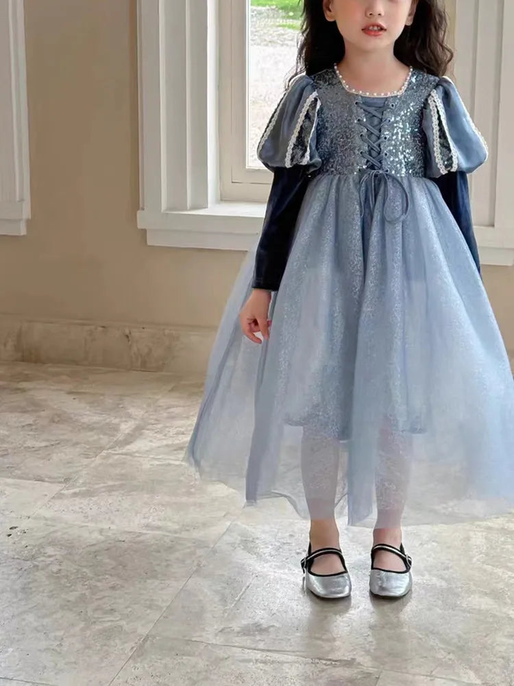 Girls Dress 2023 Spring  Autumn New Western Style dress