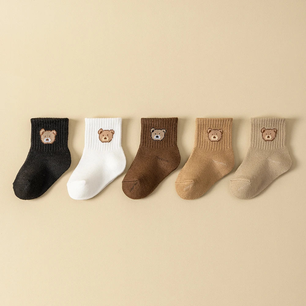 5 Pairs Baby Socks Toddler Soft socks