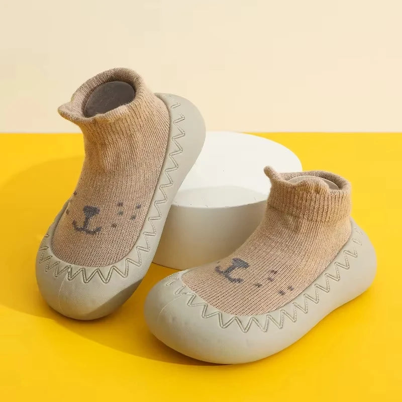 Baby & Toddler Soft Sole First Walker Sock Shoes (0–3 Years)