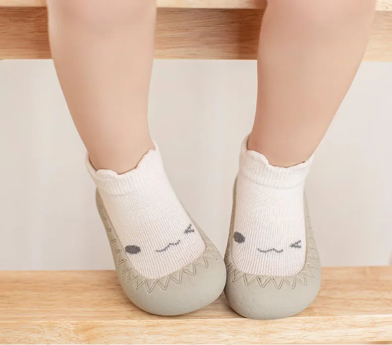 Baby & Toddler Soft Sole First Walker Sock Shoes (0–3 Years)