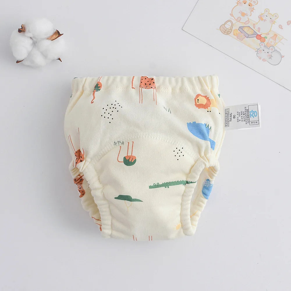 Cotton Baby Training Pants for Kids Diaper Waterproof Underwear