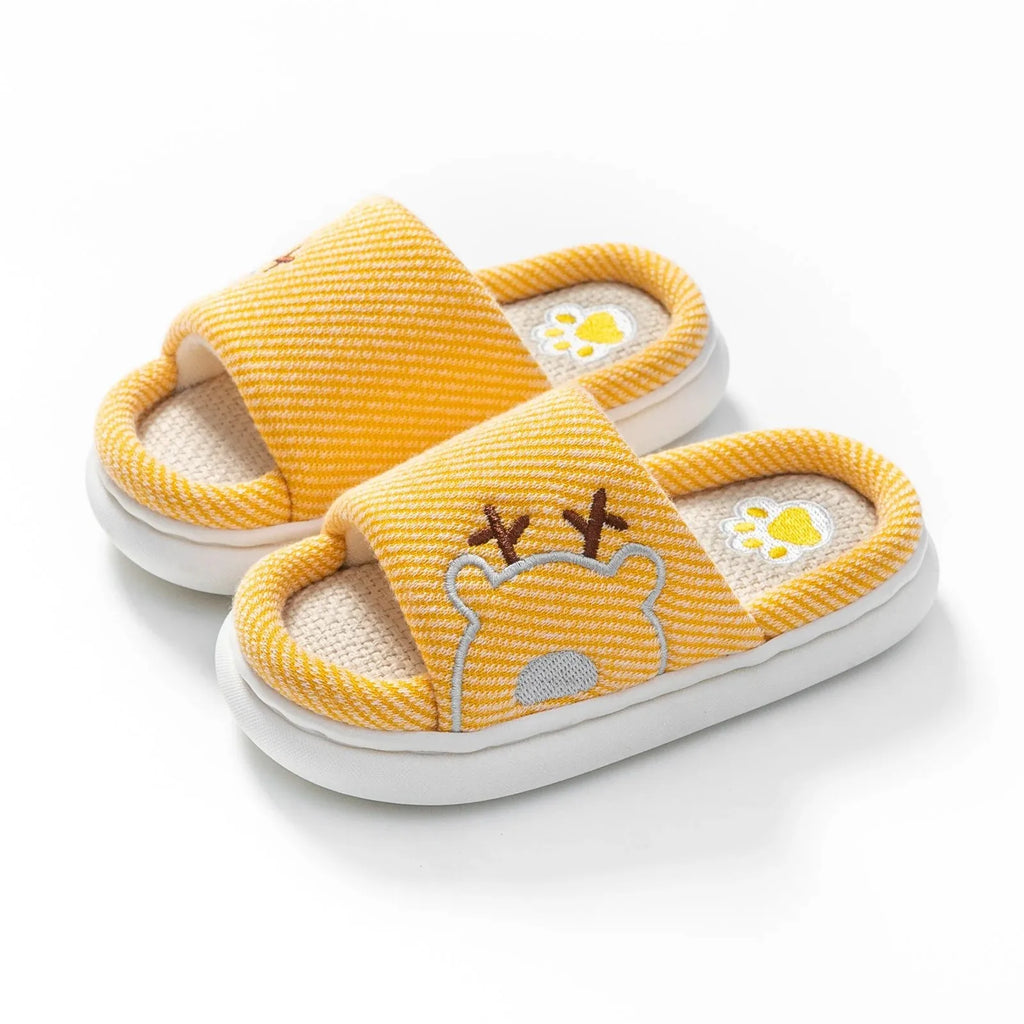 Children's Linen Slippers