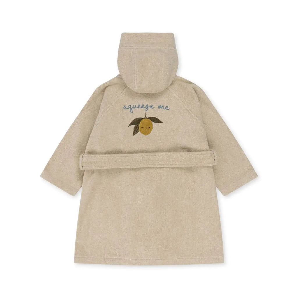 2024 KS Kids Cute Lemon Bathrobe Boys Girl Pajamas Toddler Clothing