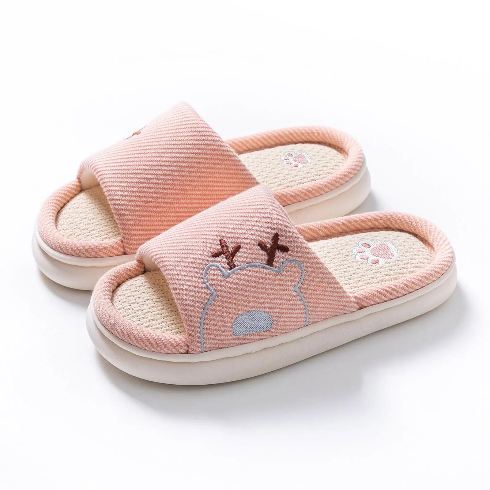 Children's Linen Slippers
