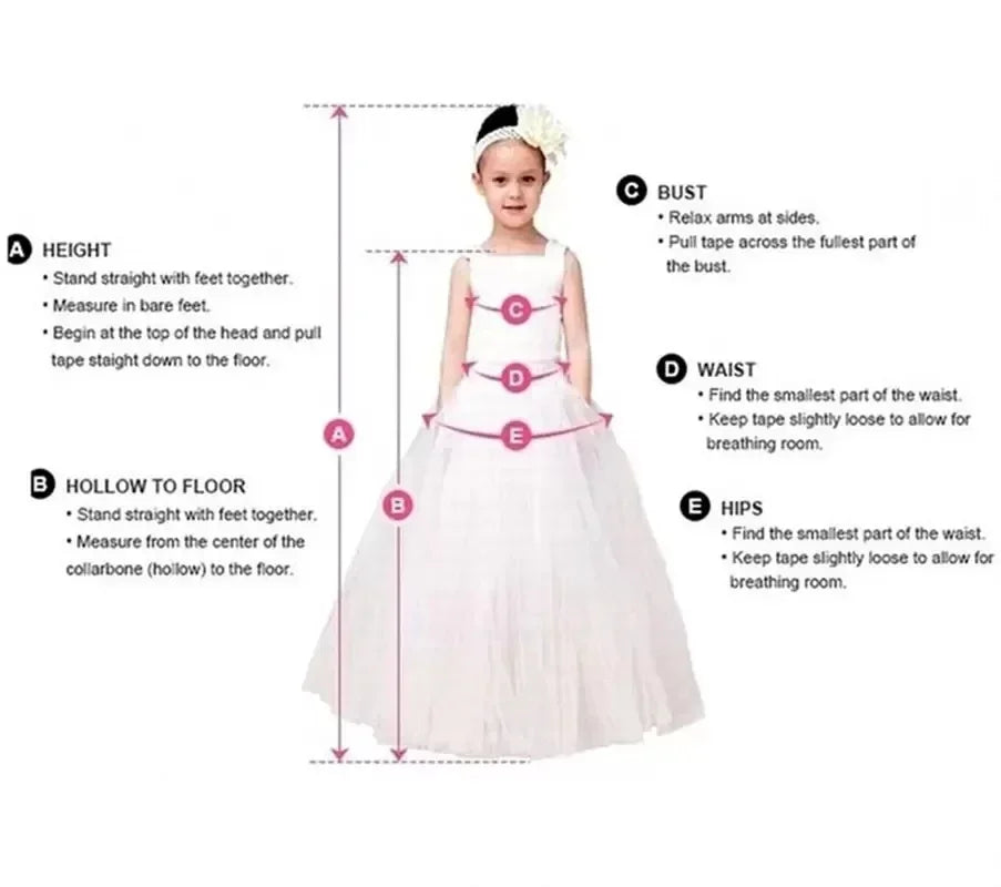 Girls Princess Dress Heart Neckline