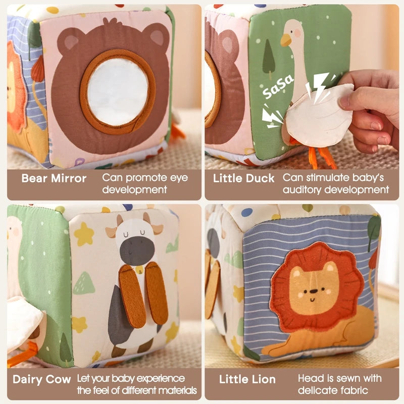 Montessori cloths Toys Magic Cotton Animal Tissue Box