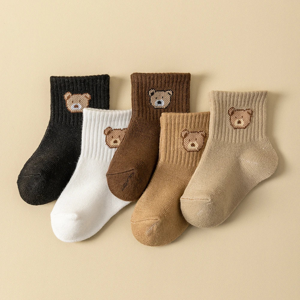 5 Pairs Baby Socks Toddler Soft socks