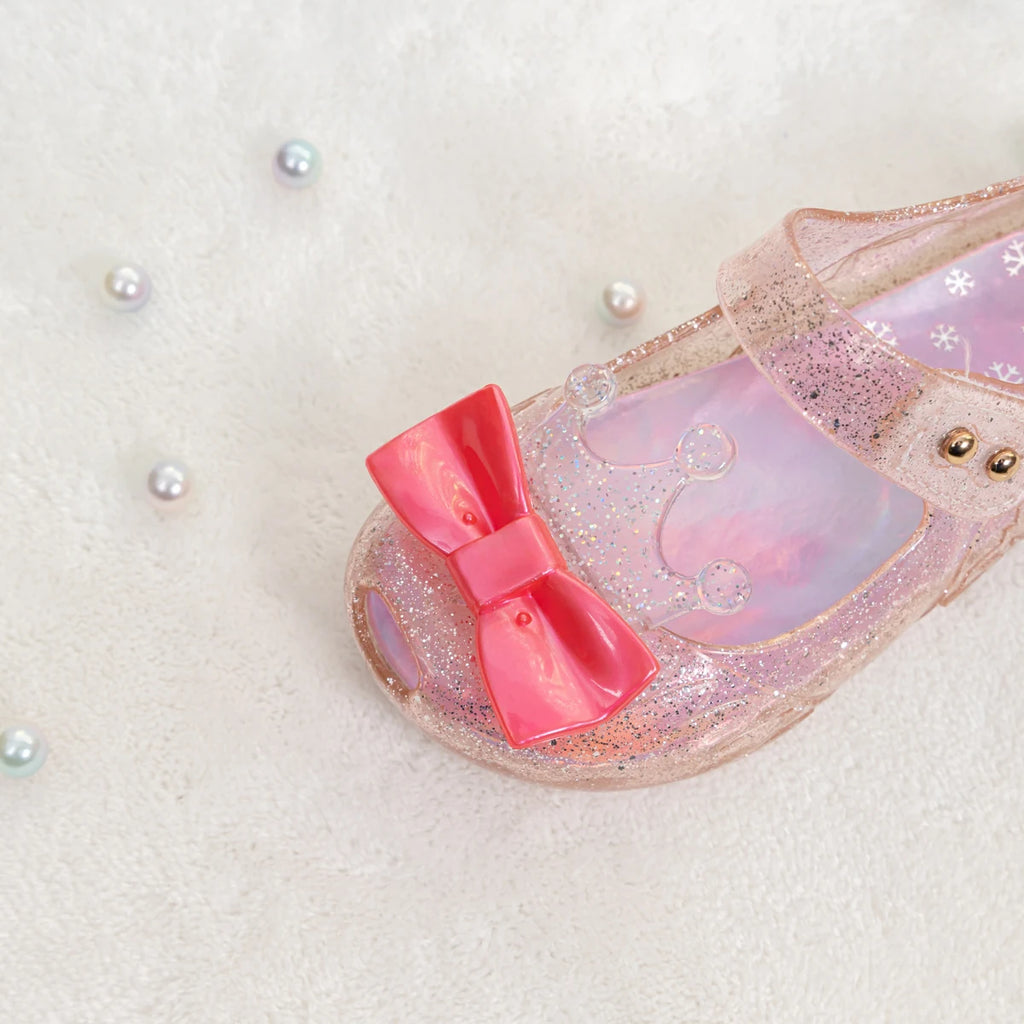 New Children's Garden Shoes Pure Color Bright Bow Sandals