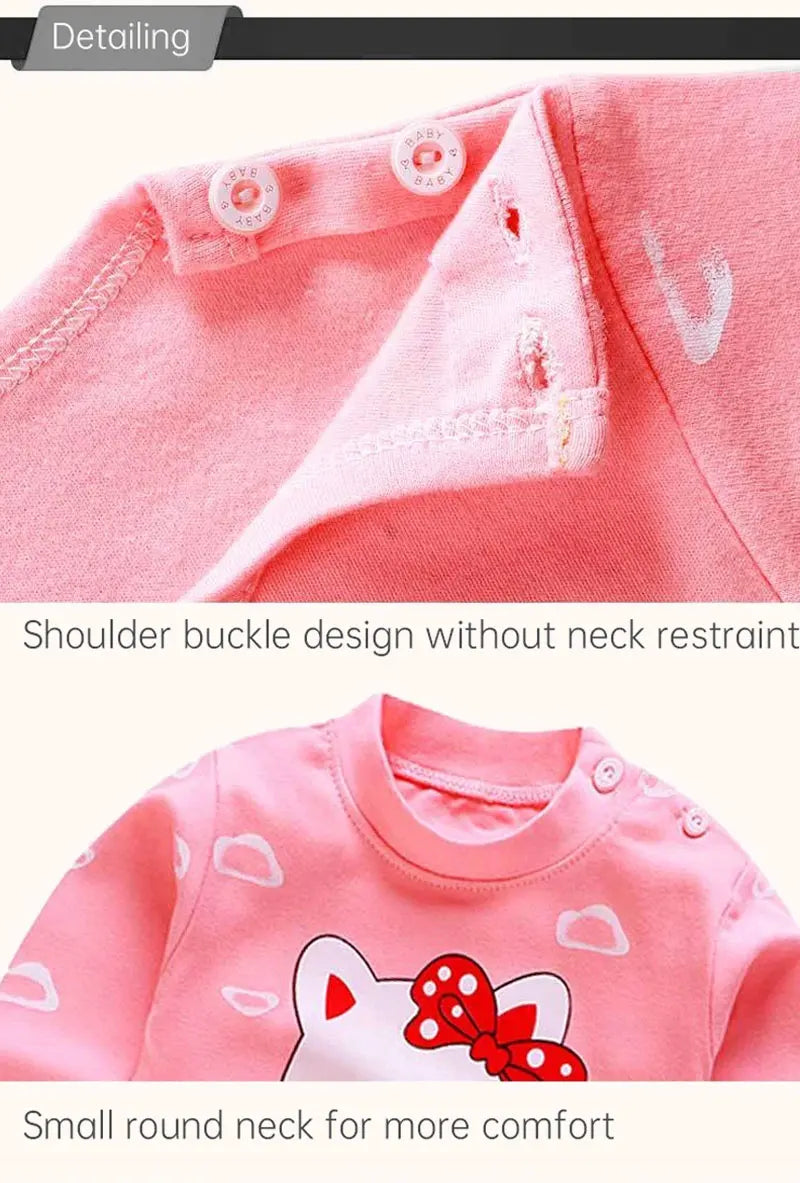 Kids Cotton Clothing Set Unisex Children's Autumn Winter Sleepwear