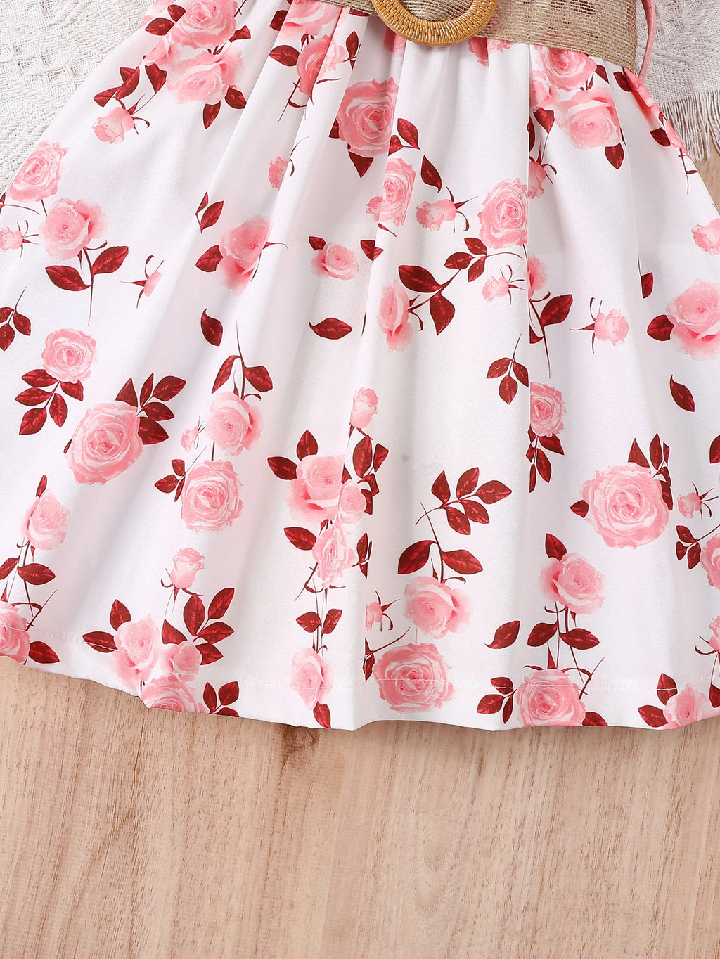 Girl's casual romantic floral dress