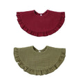 2pcs Baby Burp Cloths Lace Bibs Soft Cotton