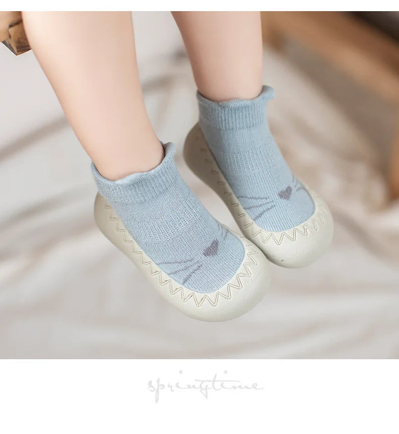 Baby & Toddler Soft Sole First Walker Sock Shoes (0–3 Years)
