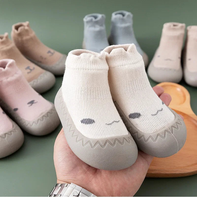 Baby & Toddler Soft Sole First Walker Sock Shoes (0–3 Years)