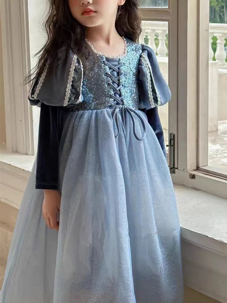 Girls Dress 2023 Spring  Autumn New Western Style dress