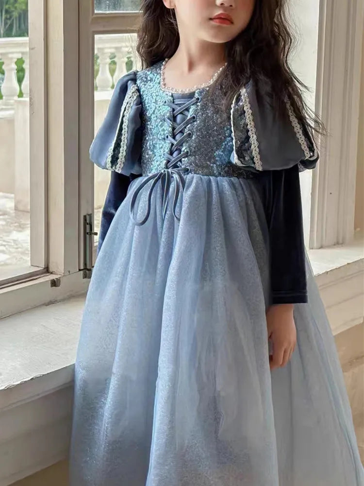 Girls Dress 2023 Spring  Autumn New Western Style dress