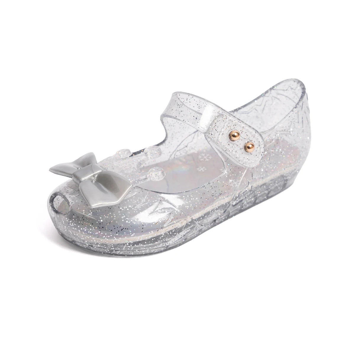 New Children's Garden Shoes Pure Color Bright Bow Sandals