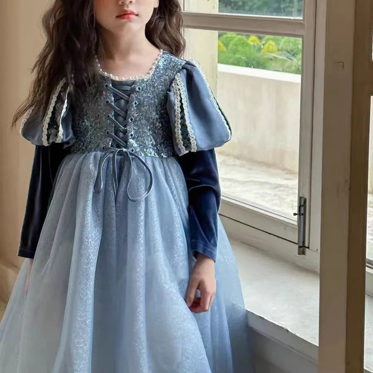 Girls Dress 2023 Spring  Autumn New Western Style dress