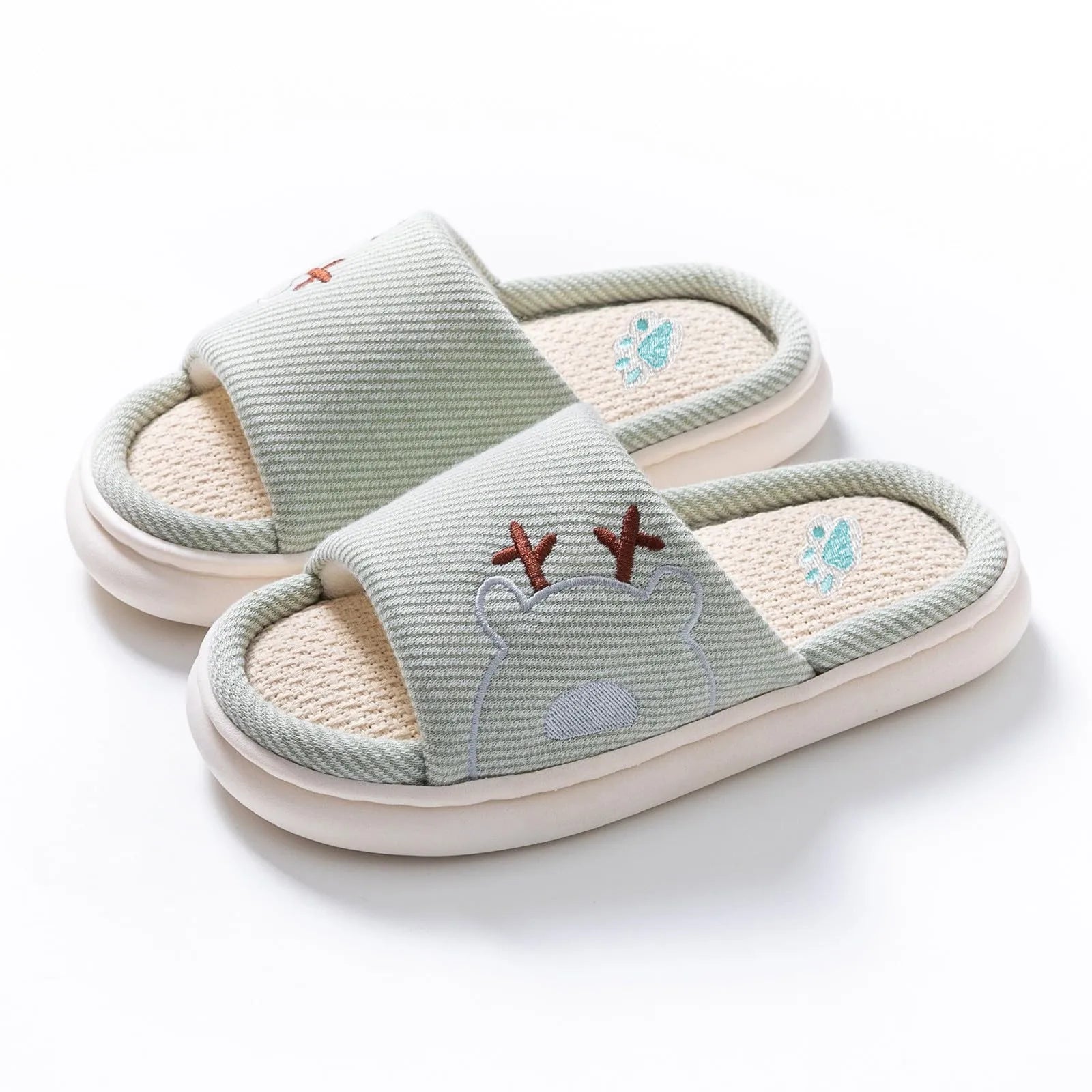 Children's Linen Slippers