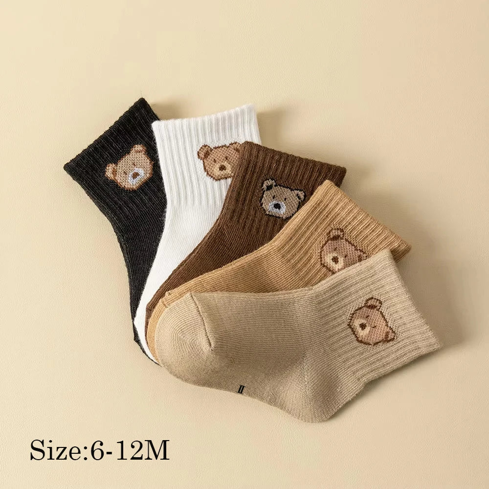 5 Pairs Baby Socks Toddler Soft socks
