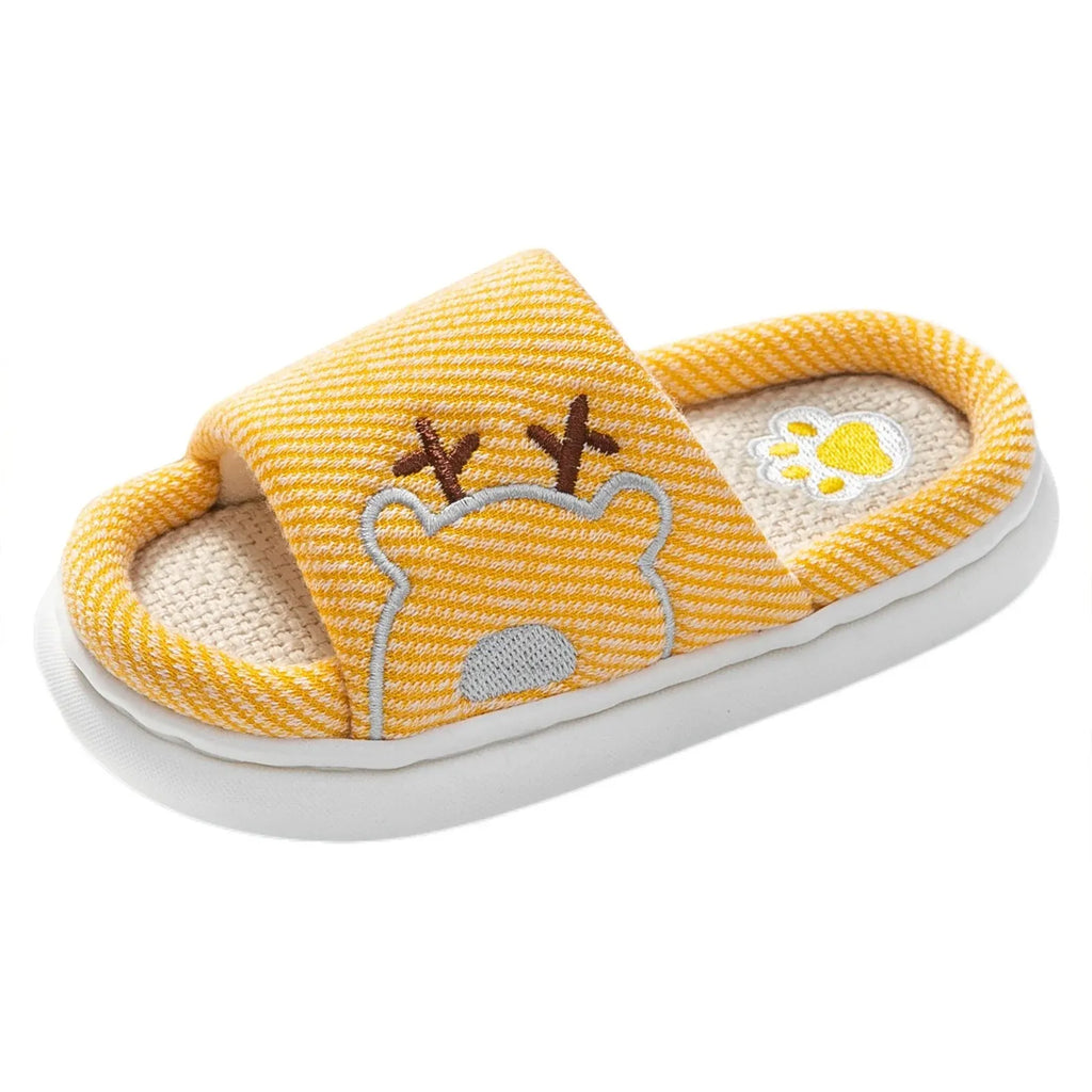 Children's Linen Slippers