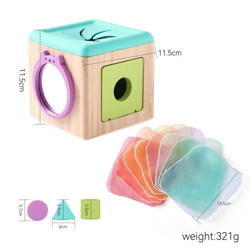 Montessori cloths Toys Magic Cotton Animal Tissue Box