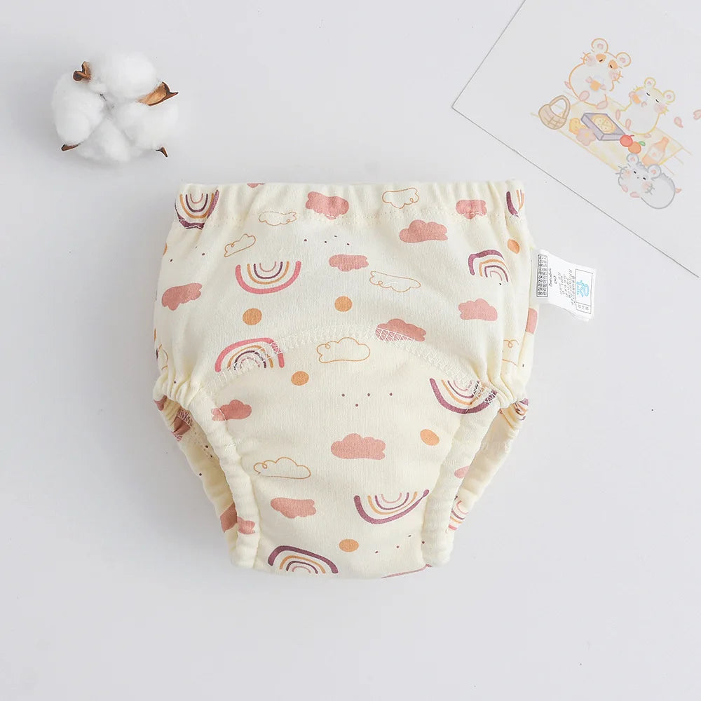 Cotton Baby Training Pants for Kids Diaper Waterproof Underwear