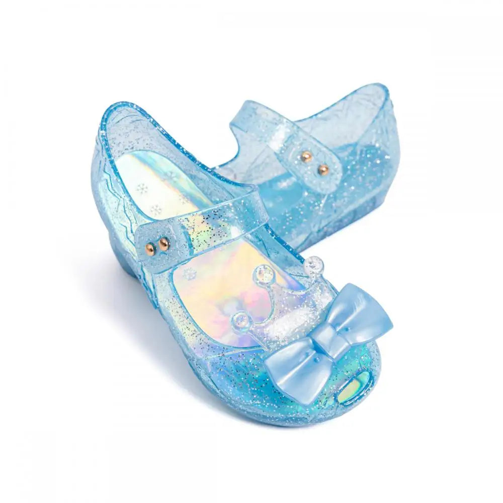 New Children's Garden Shoes Pure Color Bright Bow Sandals