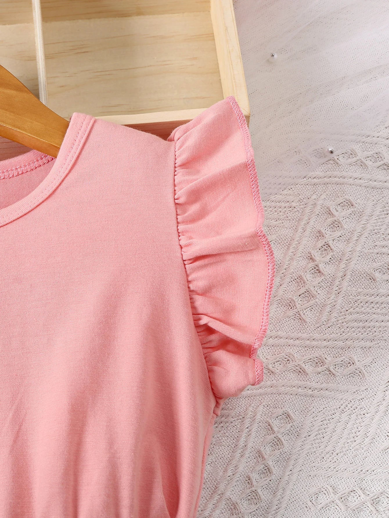 Girl's casual romantic floral print
