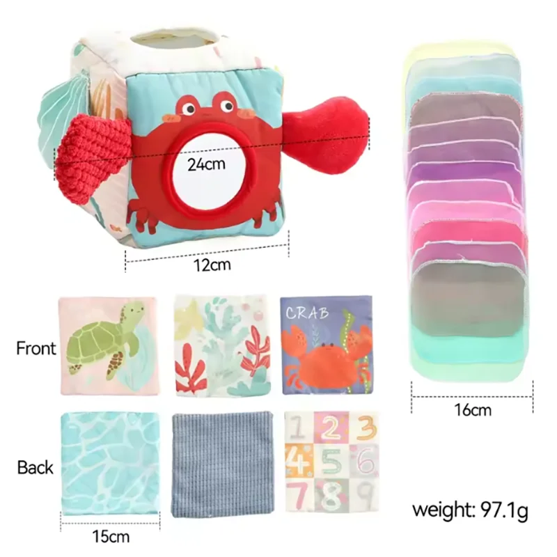 Montessori cloths Toys Magic Cotton Animal Tissue Box