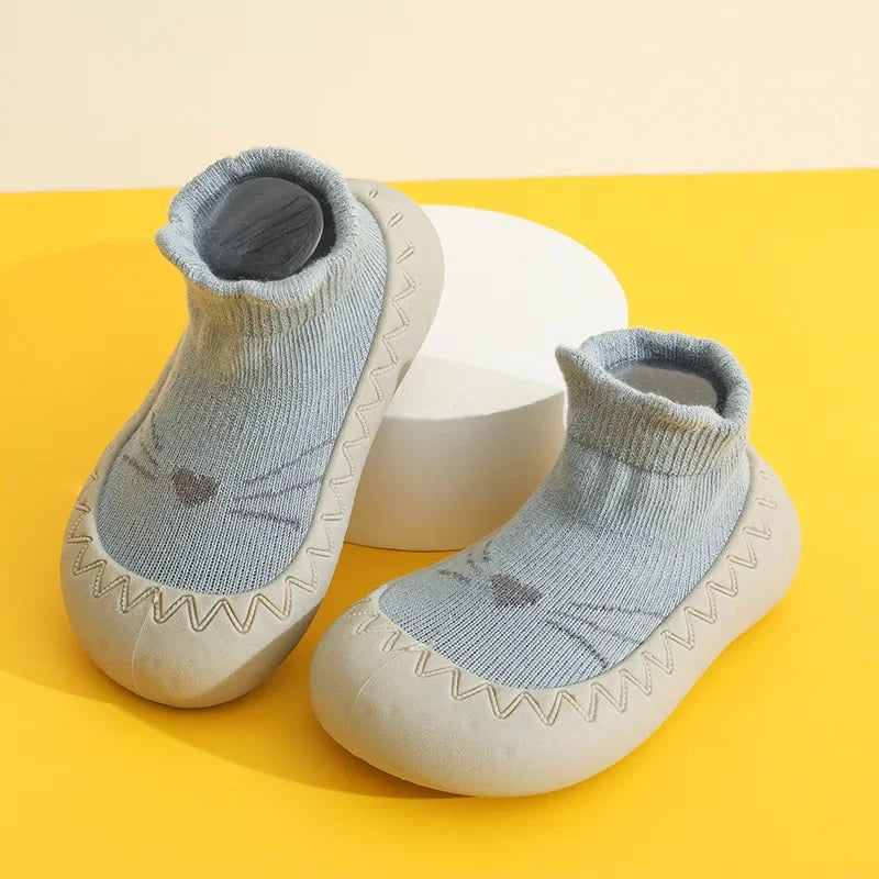 Baby & Toddler Soft Sole First Walker Sock Shoes (0–3 Years)