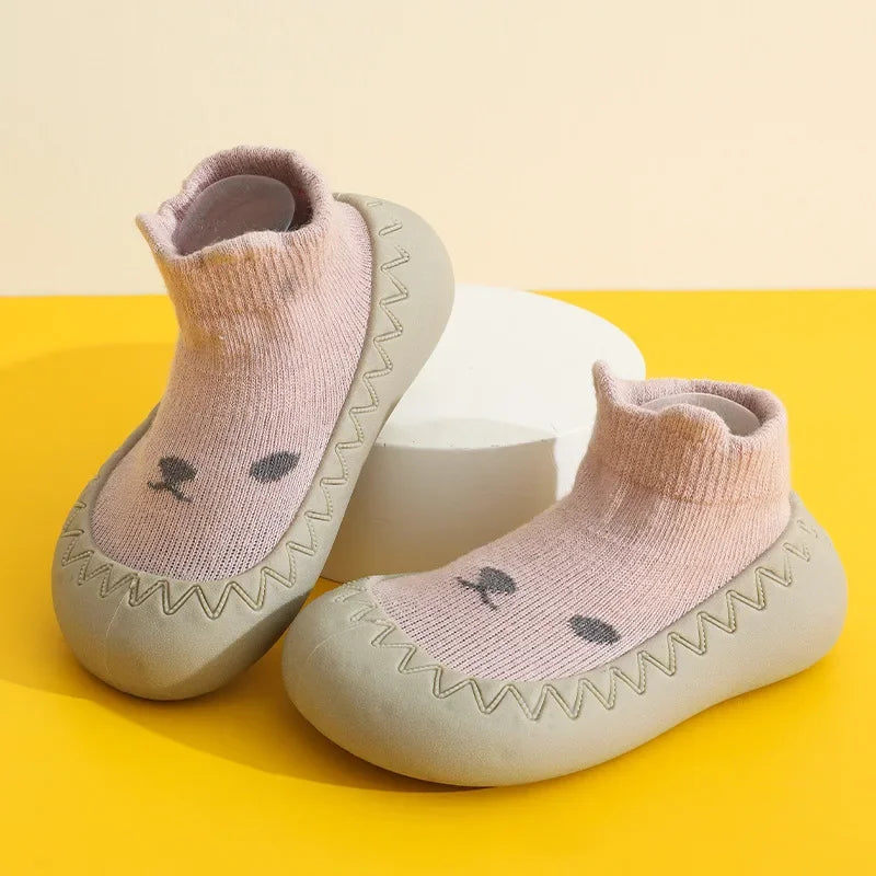 Baby & Toddler Soft Sole First Walker Sock Shoes (0–3 Years)