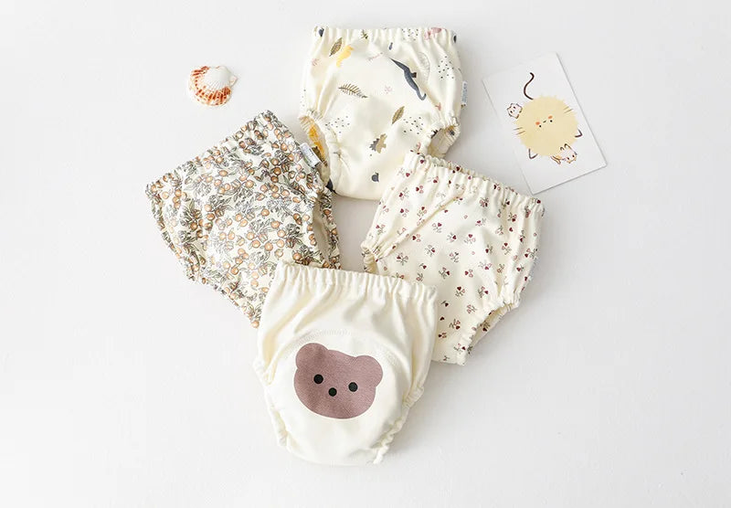 Cotton Baby Training Pants for Kids Diaper Waterproof Underwear
