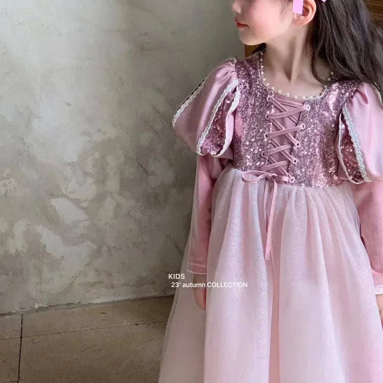 Girls Dress 2023 Spring  Autumn New Western Style dress