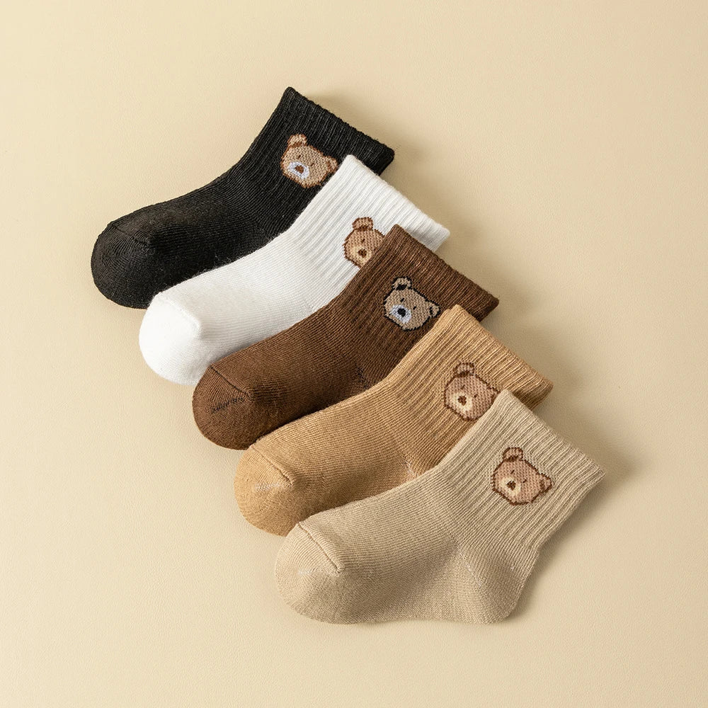 5 Pairs Baby Socks Toddler Soft socks