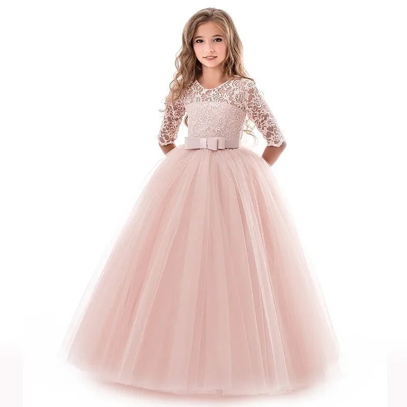Beauty pageant dress Elegant wedding flower girl dress