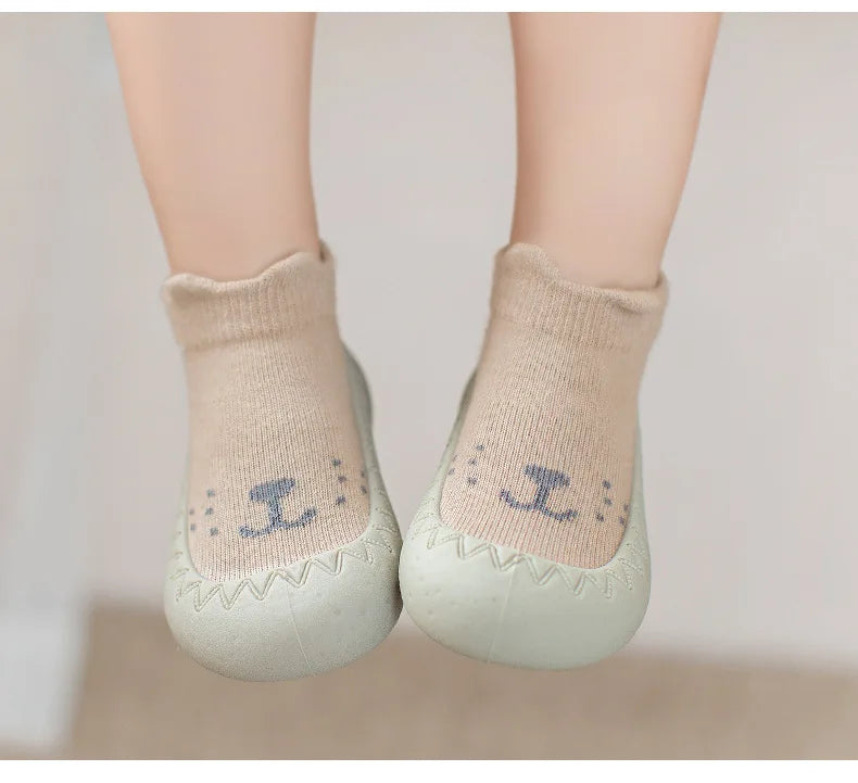 Baby & Toddler Soft Sole First Walker Sock Shoes (0–3 Years)