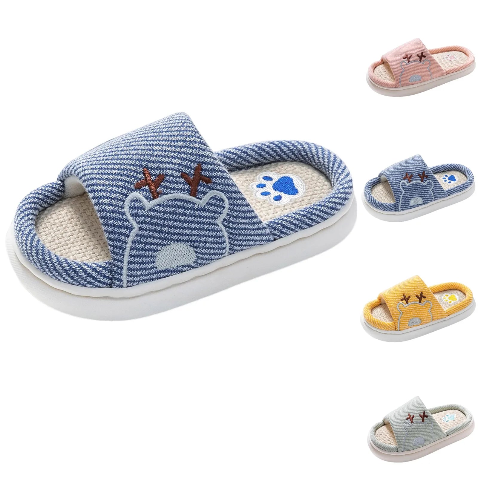 Children's Linen Slippers
