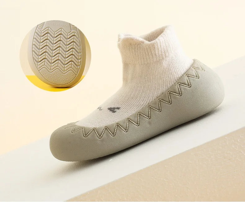 Baby & Toddler Soft Sole First Walker Sock Shoes (0–3 Years)