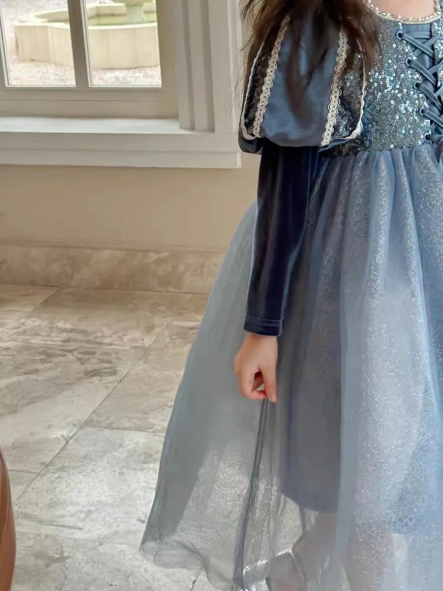 Girls Dress 2023 Spring  Autumn New Western Style dress