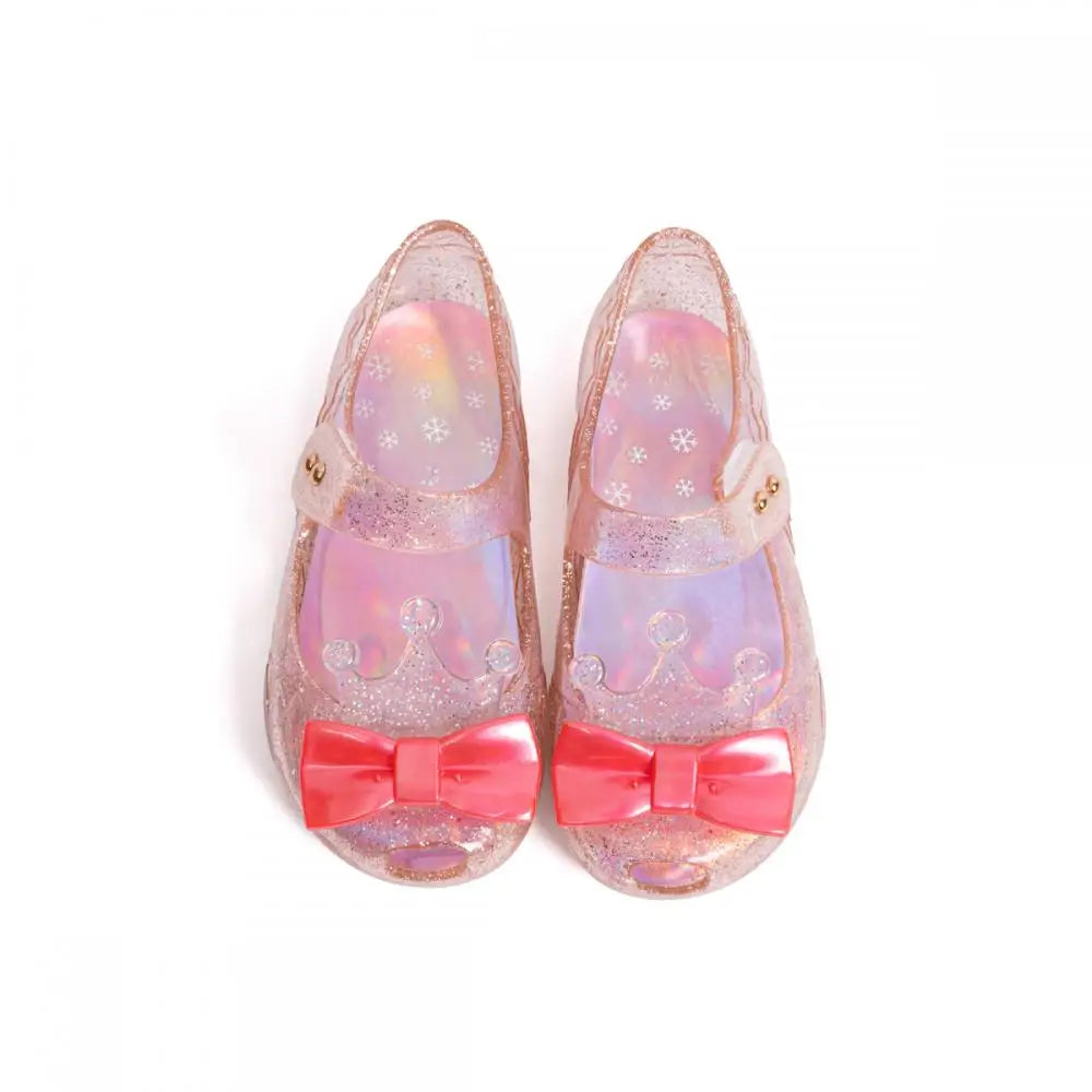 New Children's Garden Shoes Pure Color Bright Bow Sandals