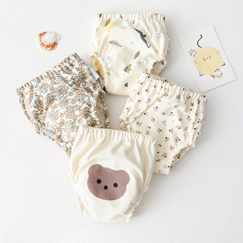 Cotton Baby Training Pants for Kids Diaper Waterproof Underwear